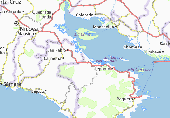 Karte Stadtplan Corozal