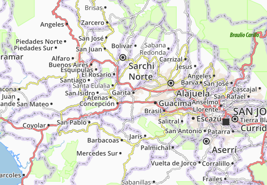 Karte Stadtplan Garita