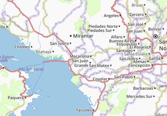 Karte Stadtplan Espiritu Santo