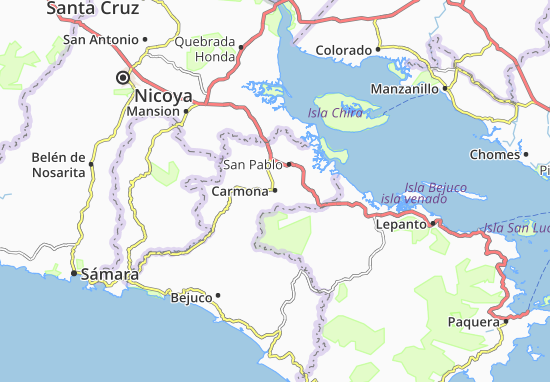 Karte Stadtplan Carmona