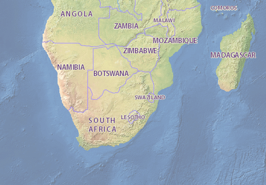 Carte détaillée Afrique du Sud - plan Afrique du Sud ...
