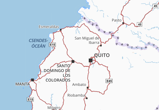 San Miguel de Los Bancos Map