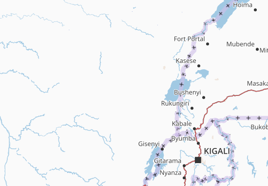 Kaart Plattegrond Nord-Kivu