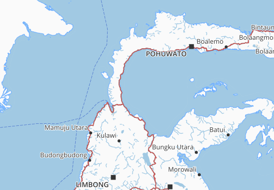 Kaart Plattegrond Donggala