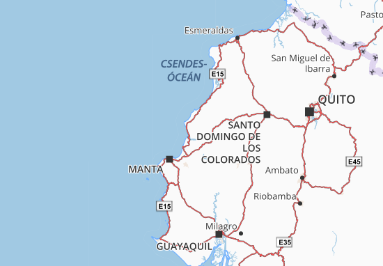 Kaart Plattegrond San Vicente