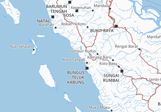 Karte Stadtplan Padang Pariaman