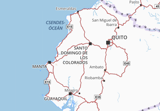 Karte Stadtplan Manga del Cura