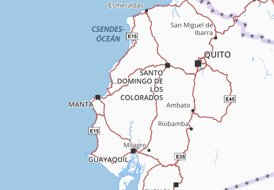 Karte Stadtplan Pichincha