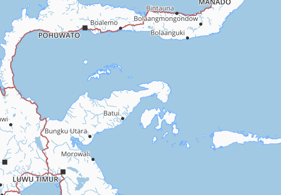 Mapa Banggai