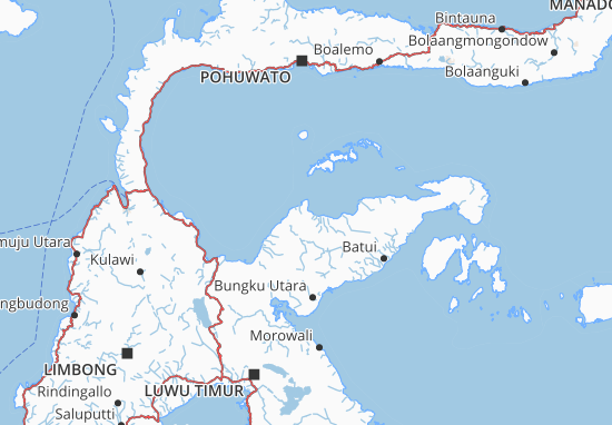 Carte-Plan Sulawesi Tengah