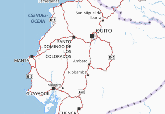 Karte Stadtplan Pujili