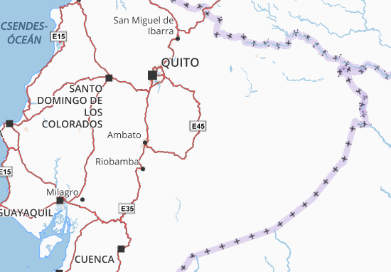 Karte Stadtplan Carlos Julio Arosemena Tola