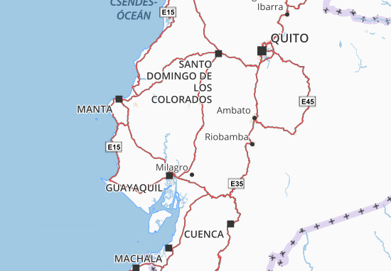 Karte Stadtplan Puebloviejo