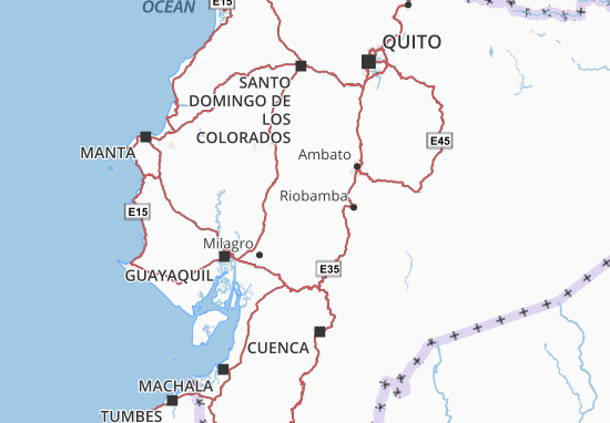 Karte Stadtplan Bolívar