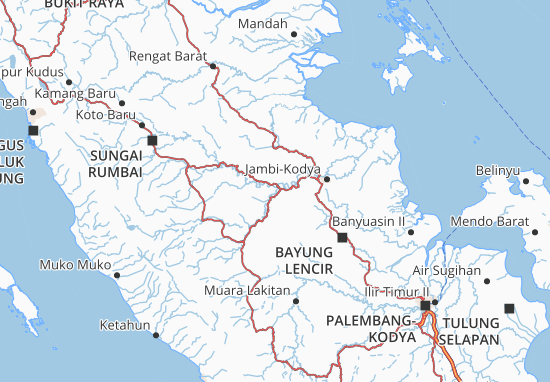 Kaart Plattegrond Batang Hari