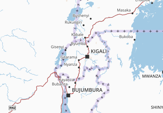 Mapa Rwanda