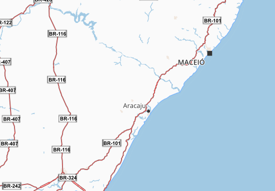 Karte Stadtplan Sergipe