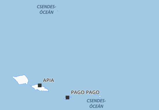 Kaart Plattegrond American Samoa