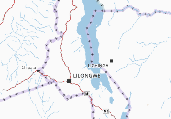 Karte Stadtplan Malaŵi