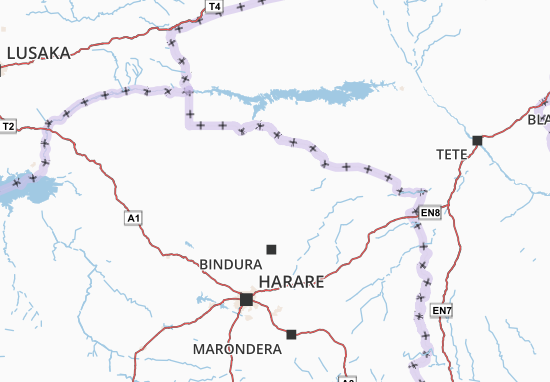 Mapa Mashonaland Central