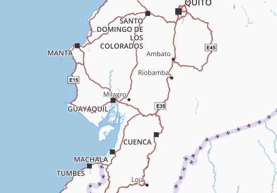 Kaart Plattegrond Simon Bolívar