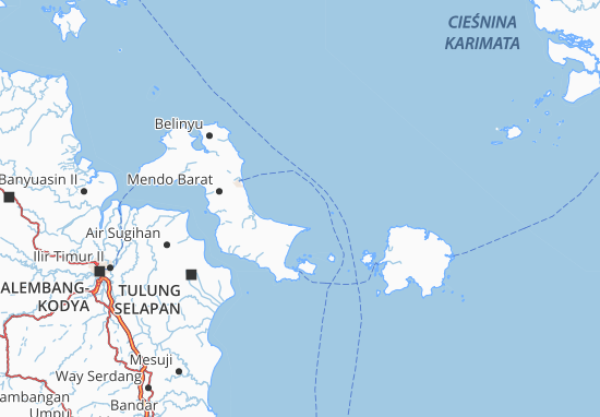 Karte Stadtplan Kepulauan Bangka Belitung