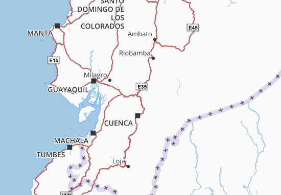 Kaart Plattegrond El Tambo