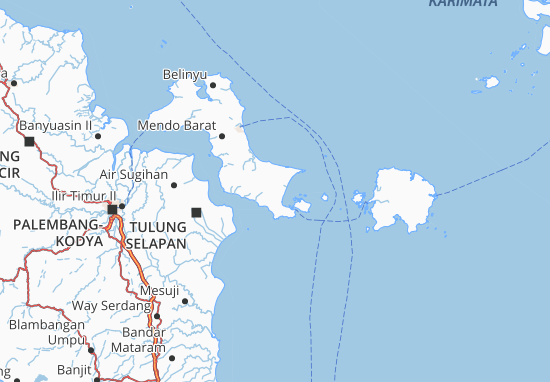 Karte Stadtplan Bangka Selatan