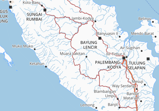 Musi Rawas Map