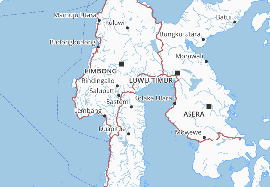 Kaart Plattegrond Kota Palopo