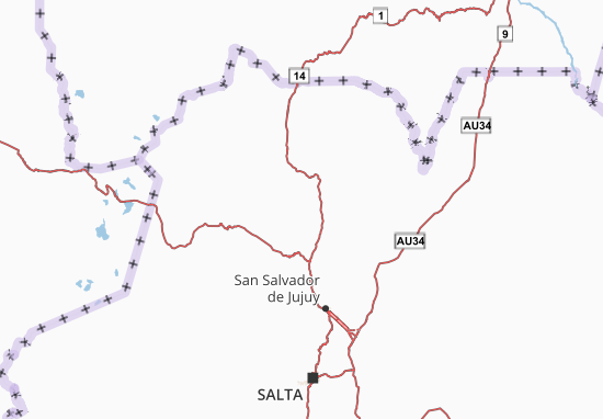 Kaart Plattegrond Jujuy