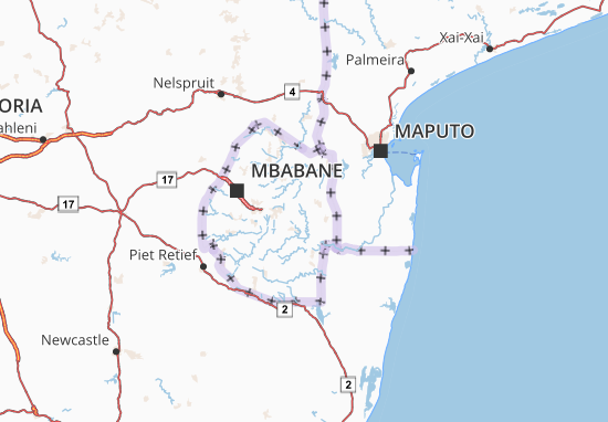 Karte Stadtplan Lubombo