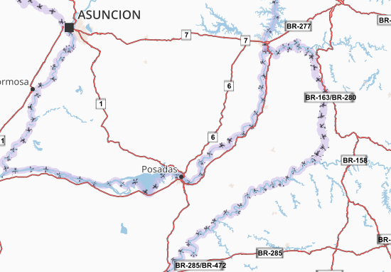 Kaart Plattegrond Itapua