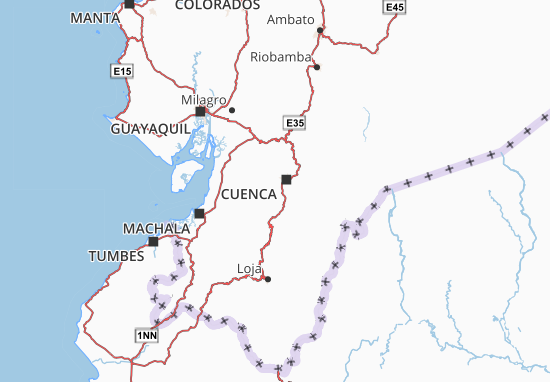 Kaart Plattegrond Azuay