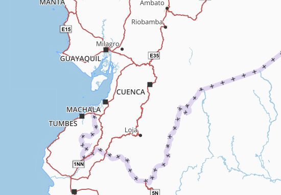 Karte Stadtplan Girón