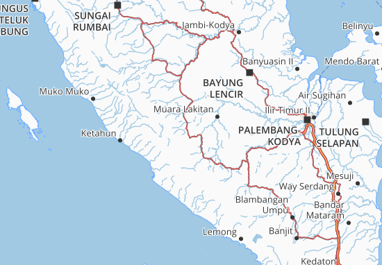 Kota Lubuk Linggau Map