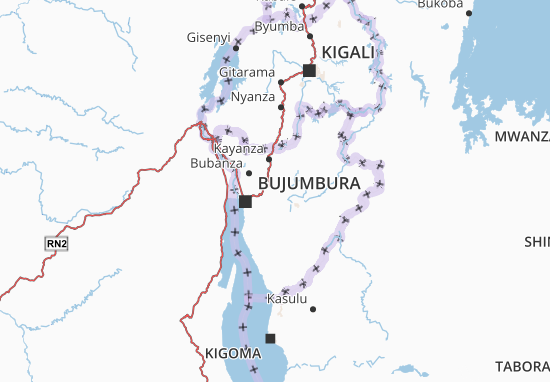 Karte Stadtplan Muramvya