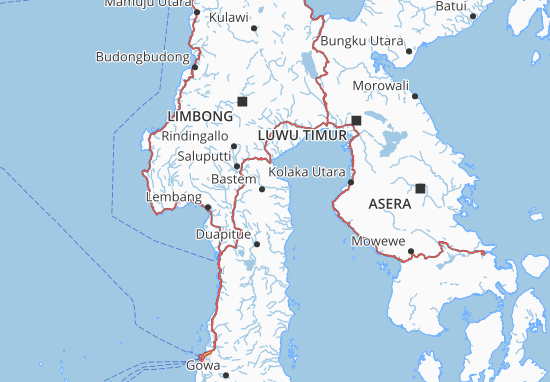 Karte Stadtplan Luwu
