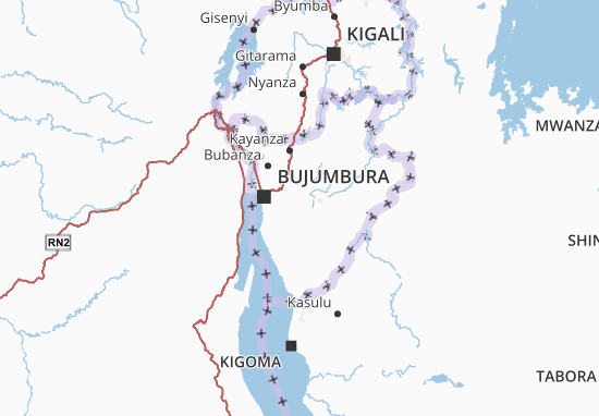 Karte Stadtplan Mwaro