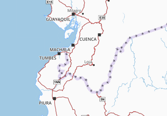 Karte Stadtplan Portovelo