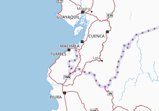 Kaart Plattegrond Las Lajas