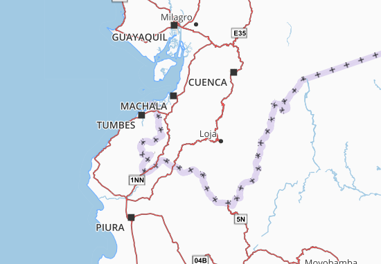 Karte Stadtplan Chaguarpamba