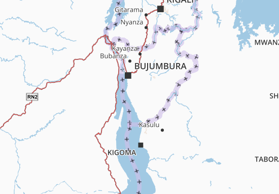 Karte Stadtplan Bururi