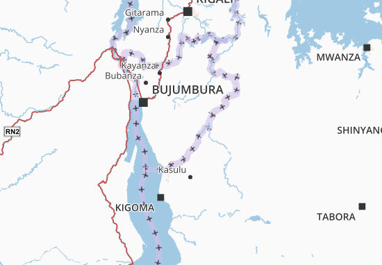 Karte Stadtplan Rutana
