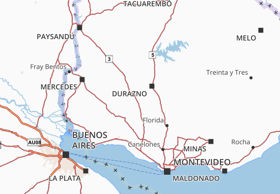 Carte-Plan Río Negro