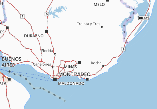 Lavalleja Map