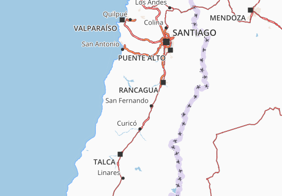 Karte Stadtplan Libertador General Bernardo O&#x27;Higgins