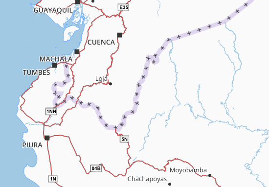 Karte Stadtplan Nangaritza