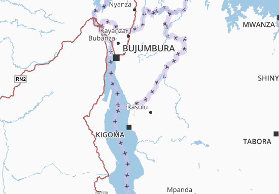Karte Stadtplan Makamba