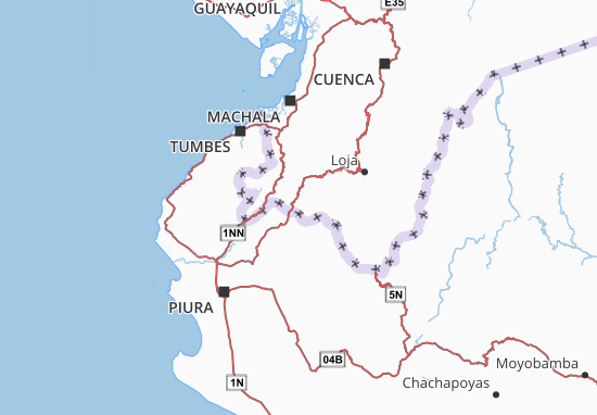Karte Stadtplan Macara